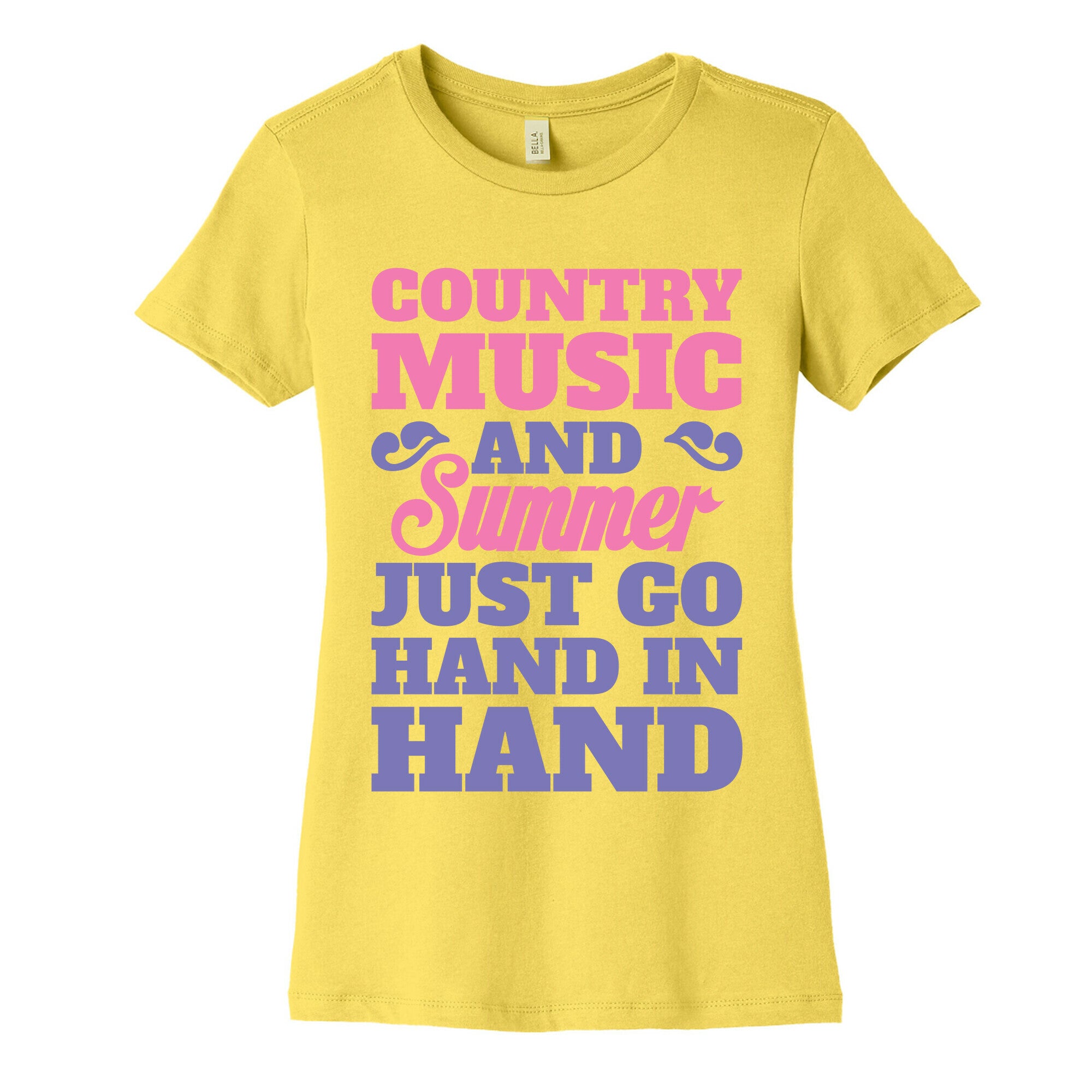 Country Music and Summer Women's Cotton Tee